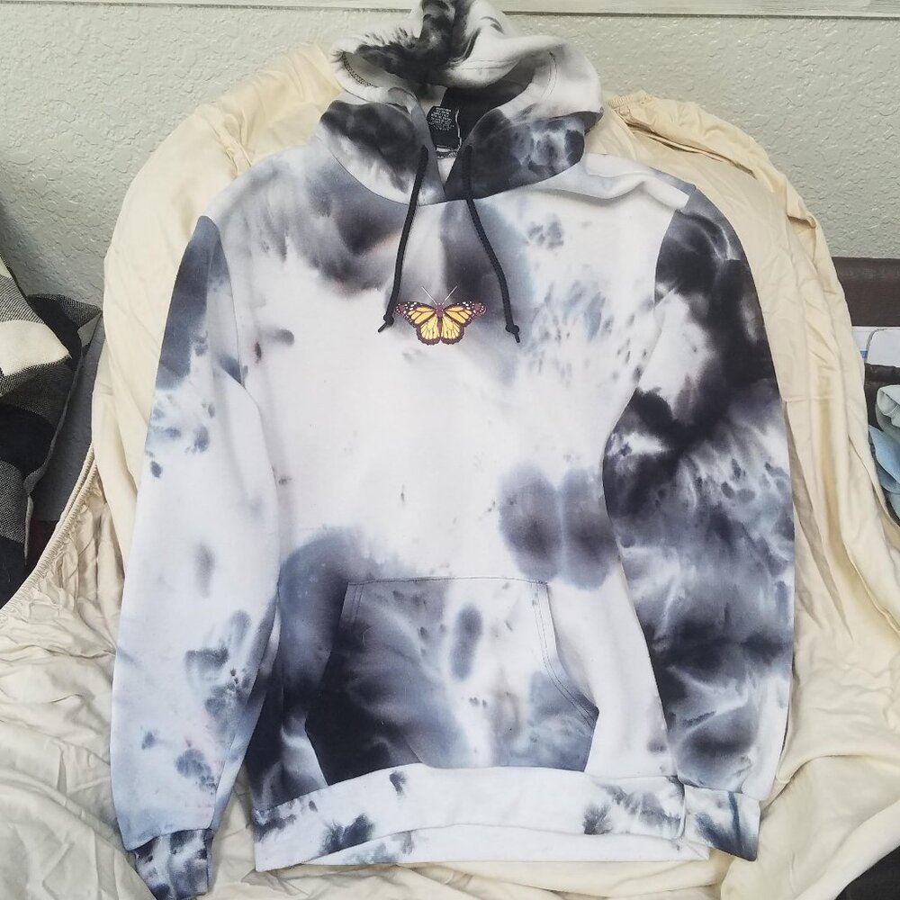 Marble Monarch Butterfly Hoodie